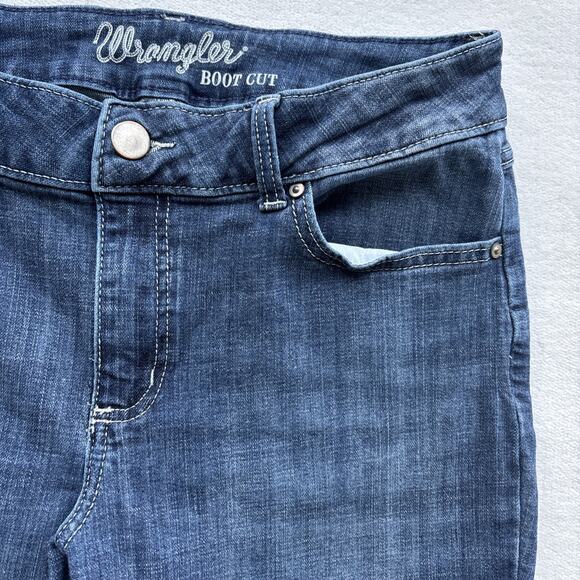 Wrangler Women Size 11 Bootcut Jeans Western Cowgirl Medium Wash - Picture 4 of 16